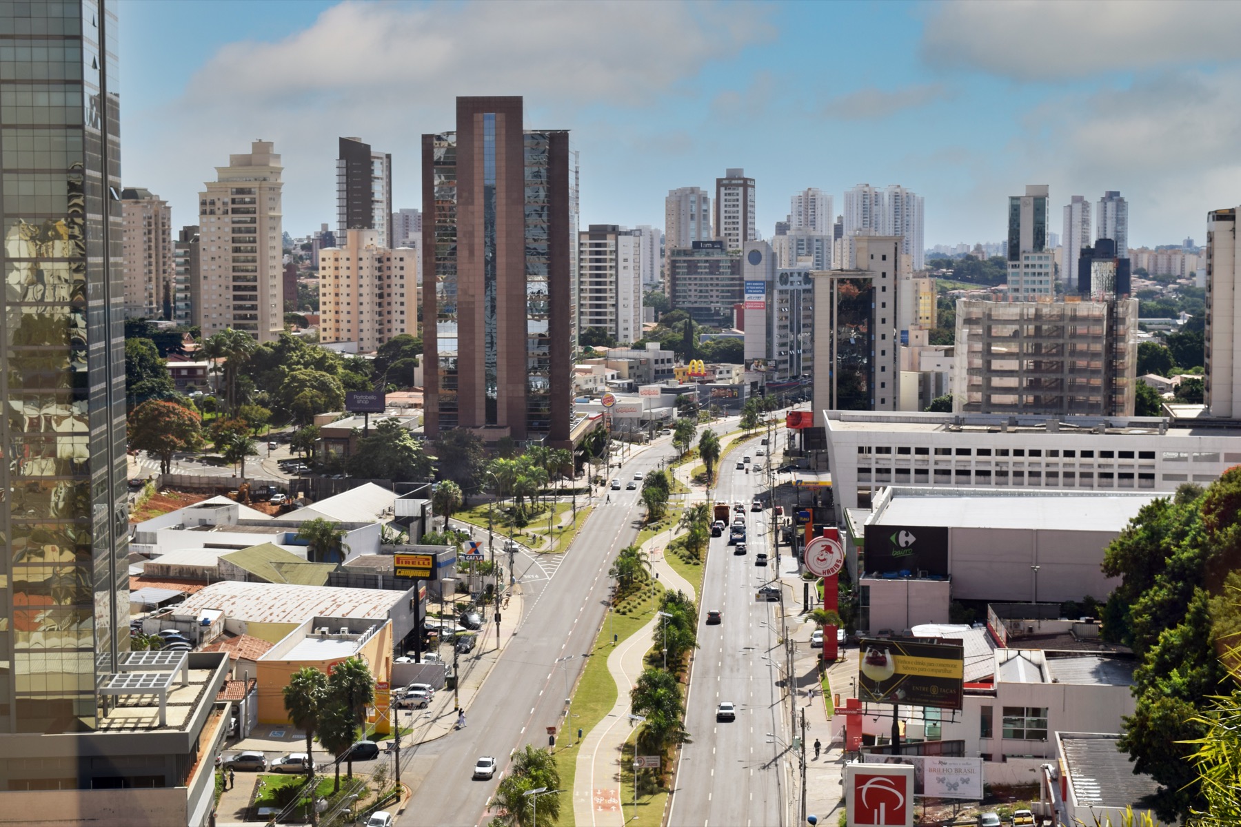 Aerial view of Campinas, Brazil.